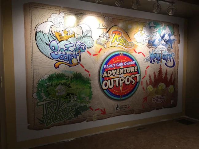Custom Vinyl Wall Mural at Mission Bible Church in Minooka, IL