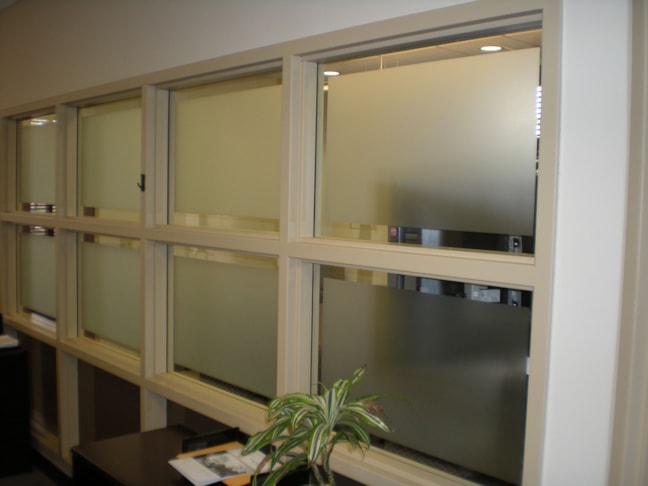 Frosted Window Graphics for privacy