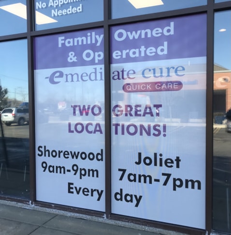 Perforated Vinyl Window Graphics