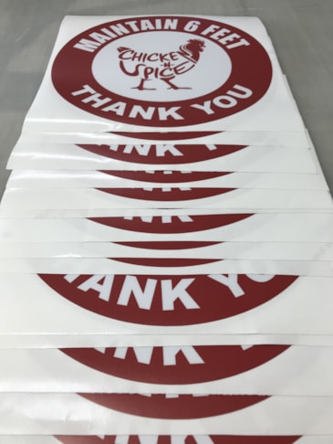 Indoor Floor Graphics for Chicken -N- Spice