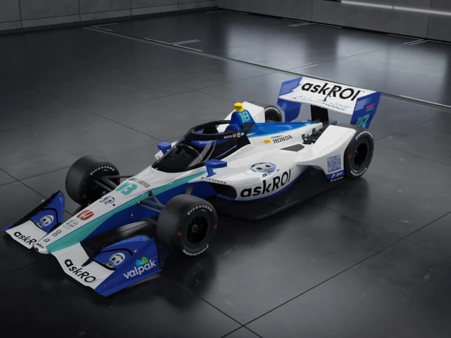 Vehicle Lettering for a IndyCar