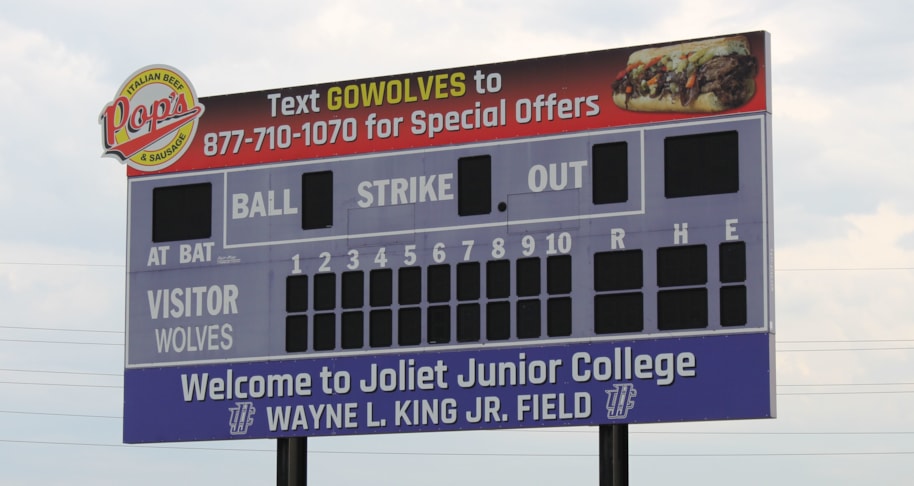 Vinyl Graphics on scoreboard