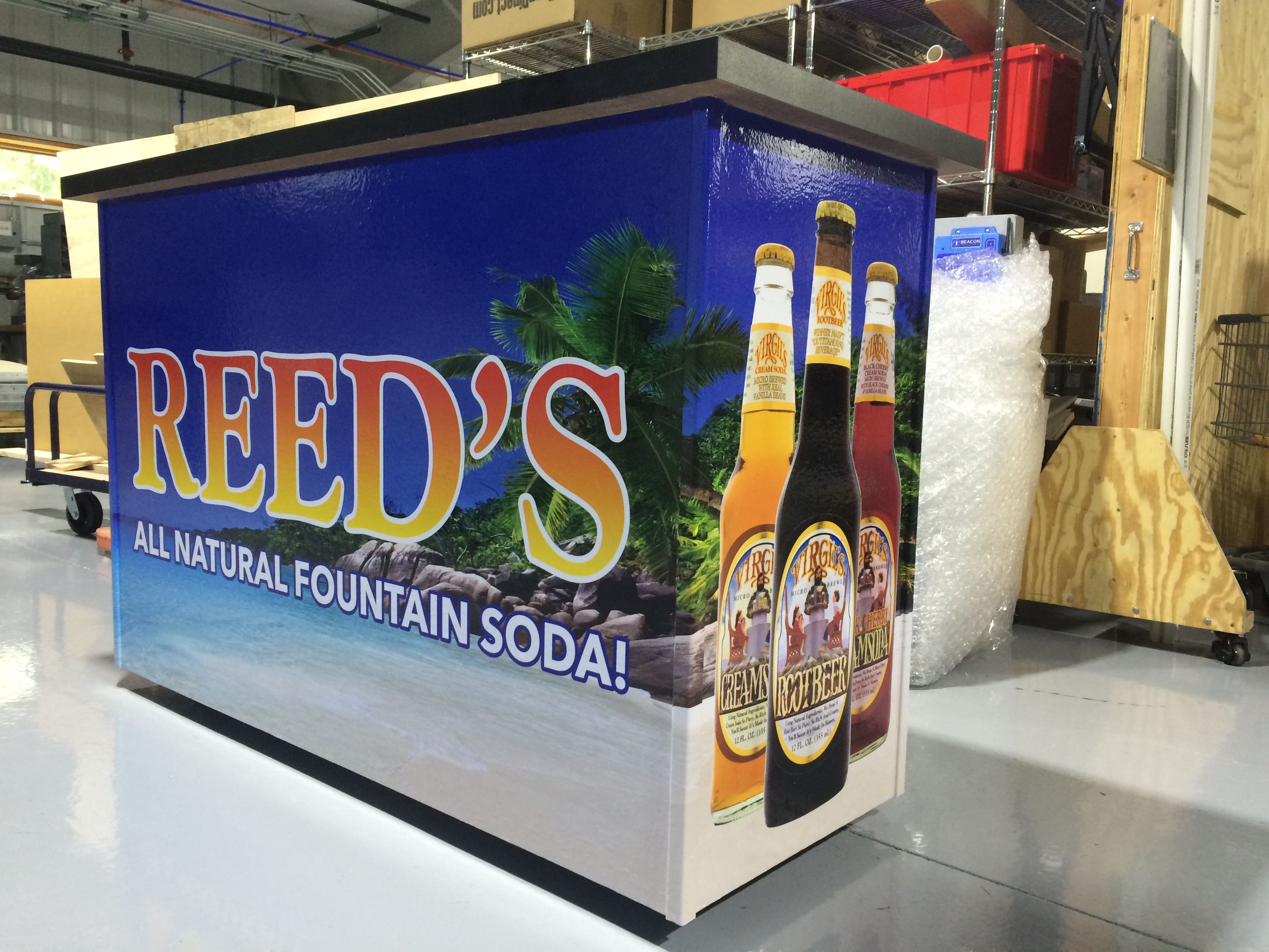3M Graphics applied to a tradeshow counter