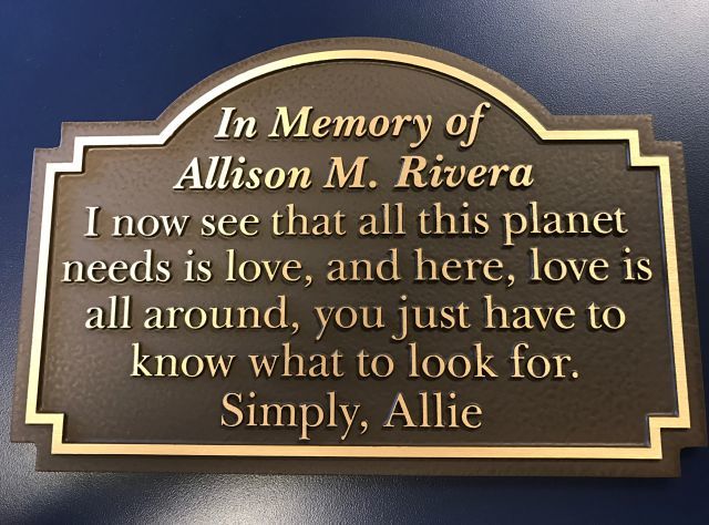 Custom Shape Bronze Memorial Plaque | Signs By Tomorrow Plainfield