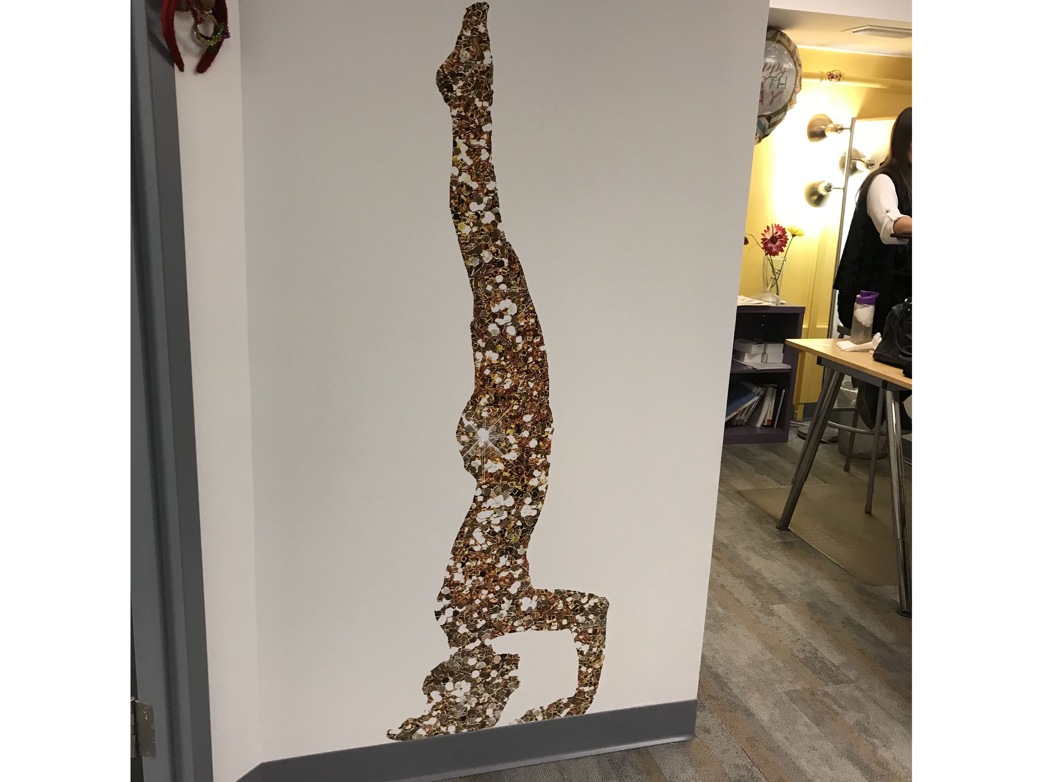 Phot print print cut to shape wall graphic at CBD Marketing  in the Chicago Loop