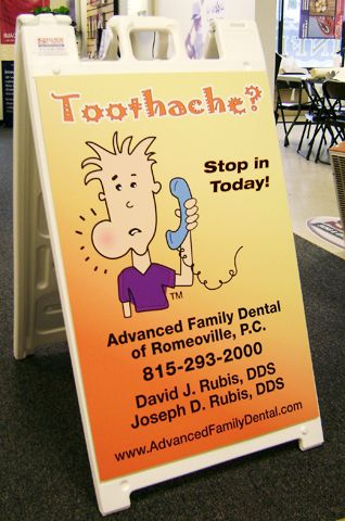 A-Frame / Sidewalk Sign  with Digital Graphics