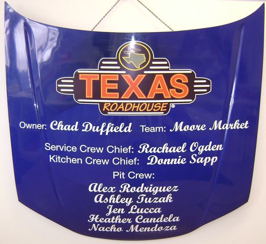 Race Car Hood Graphics & Lettering