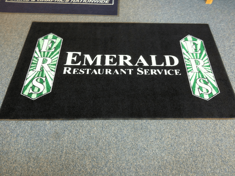 Custom company logo mat
