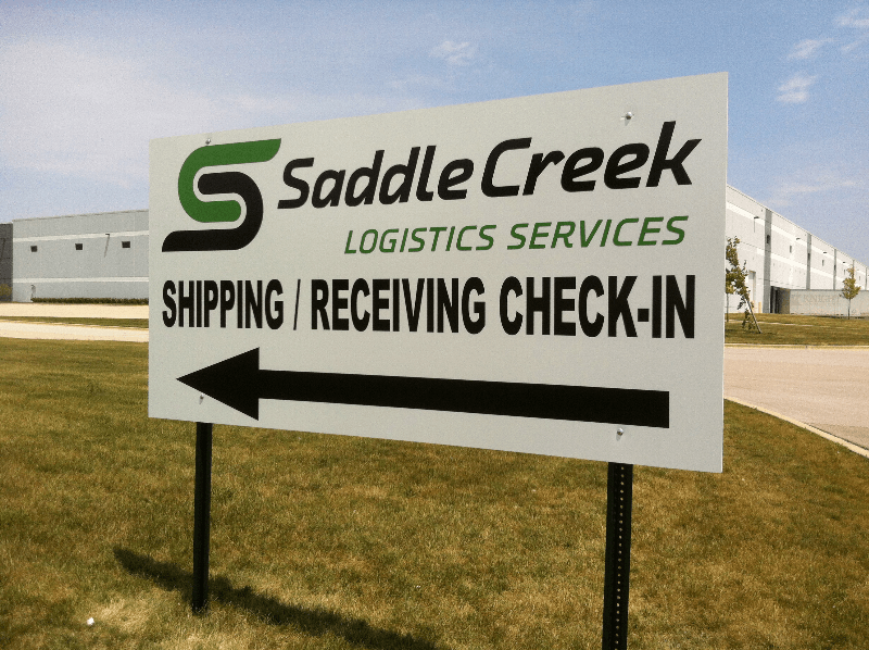 logistics wayfinding signs in Joliet