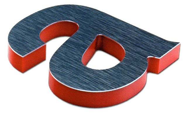 Foam Cut Letter with Metal