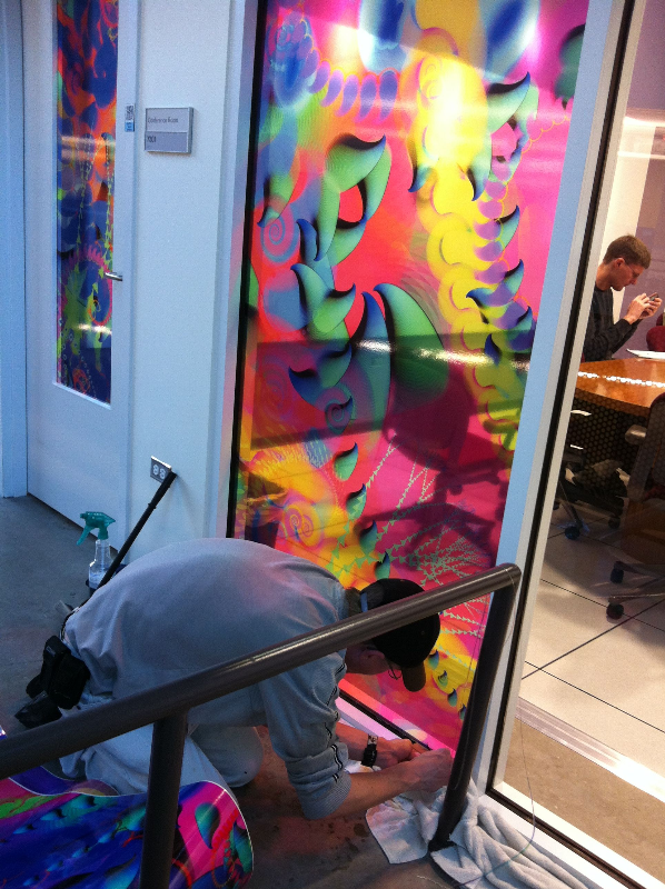 Custom printed window graphics