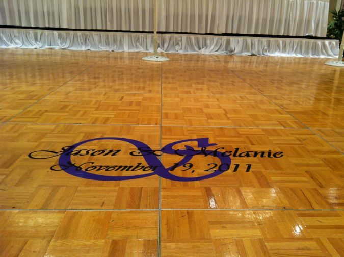 wedding floor graphics