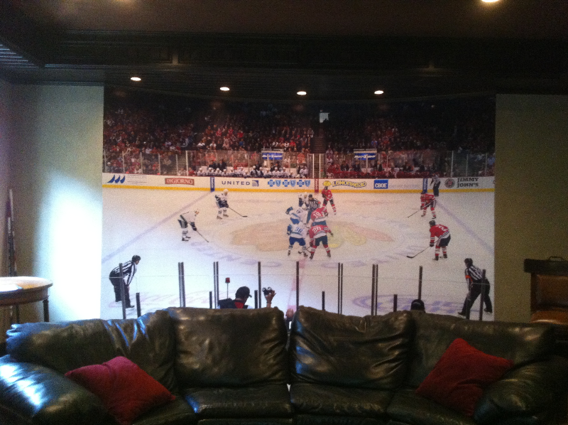 Custom printed wall mural