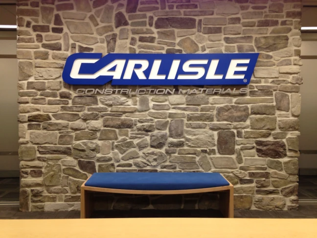 3D Lobby Reception Sign for Construction Company