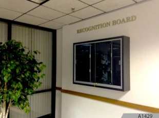 Display Cabinet and. 3-Dimensional Letters