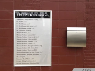Anodized Aluminum Frame and Directory