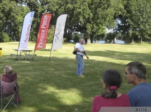 12' Wave or Feather Banners for Lake Zurich Event