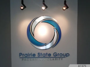 3-Dimensional Logo Sign with Gradients