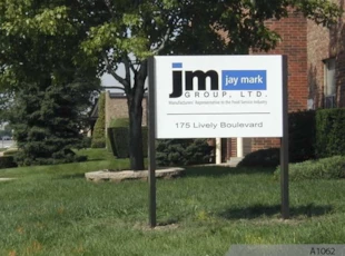 Company Post & Panel Sign in Elk Grove Village