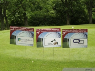 Golf Outing Signs with Sponsor Names & Logos