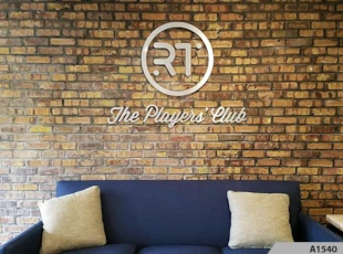 3-Dimensional Brushed Silver Aluminum Letters - River Trails Tennis Center, Arlington Heights, IL