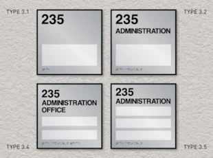 ADA Room ID Signs - with Windows for Name Inserts