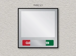 ADA Pro System Window Paper Insert Sign with Occupied Slider