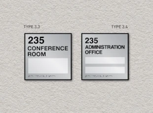 ADA Pro System Window Room ID Signs Single and Double Inserts