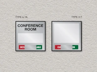 ADA Pro System Window Room ID Signs Single Insert and Slider
