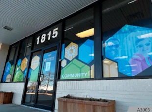 Perforated Window Vinyl | Healthcare | Arlington Heights | Vinyl
