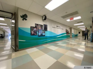 Digitally printed vinyl graphics and 3-Dimensional Lettering as hall way decoration for Northwest Suburban Special Education Organization in Mt. Prospect, IL