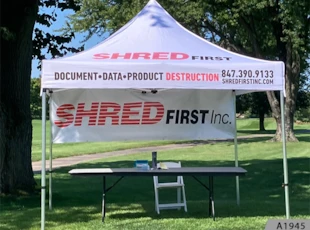 Custom printed Event Canopy Tent, branded Pop-up Tent | Shred First in Des Plaines