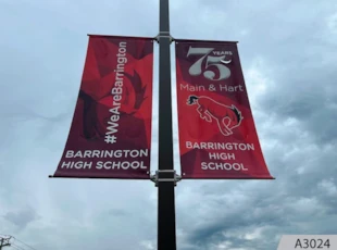 Pole Banners | Schools, Colleges & Universities | Barrington | Vinyl