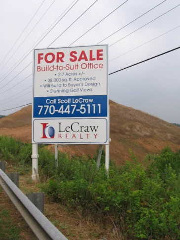 Polymetal Post & Panel Site Sign