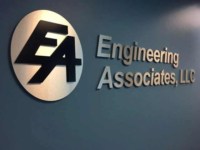 Brushed Silver Dimensional Lettering