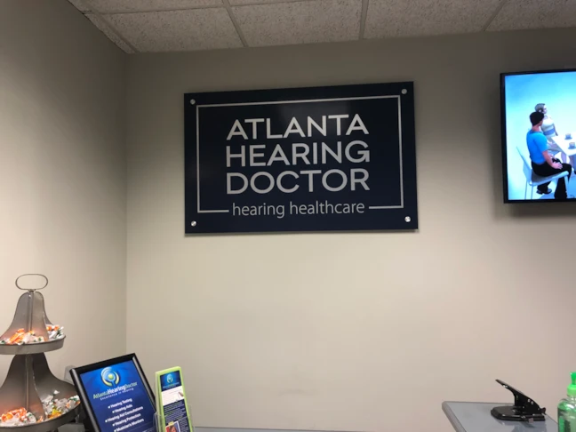 Black Acrylic Lobby Sign mounted with Stand Offs