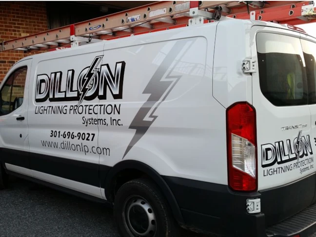 Digital and Silver Metallic Graphics for Dillon Lightning Protection Van