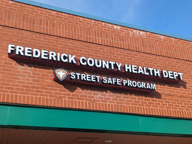 Health Department Channel Letters & Logo Box on Raceways