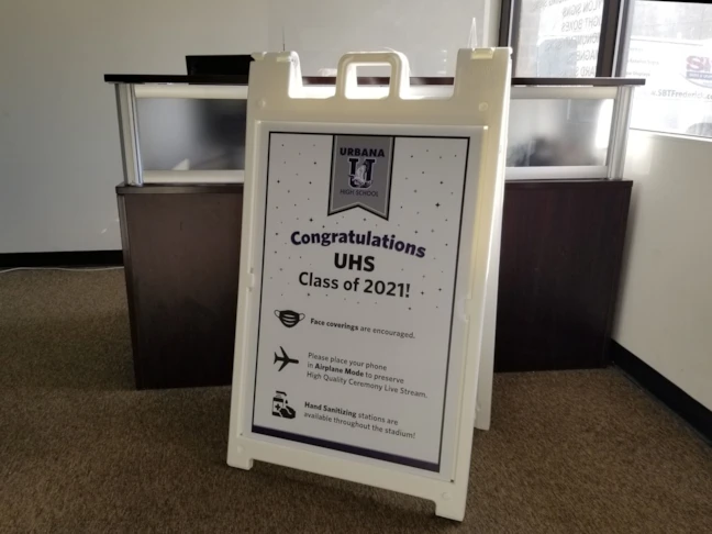 Graduation A-Frame for Urbana High School