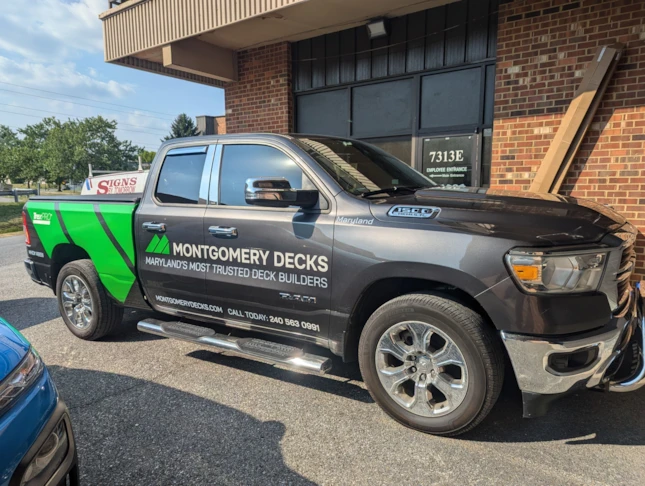Montgomery Decks Truck Graphics