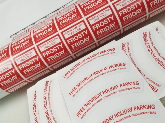 Temporary Parking Meter Decals for Holiday Parking in Downtown Frederick