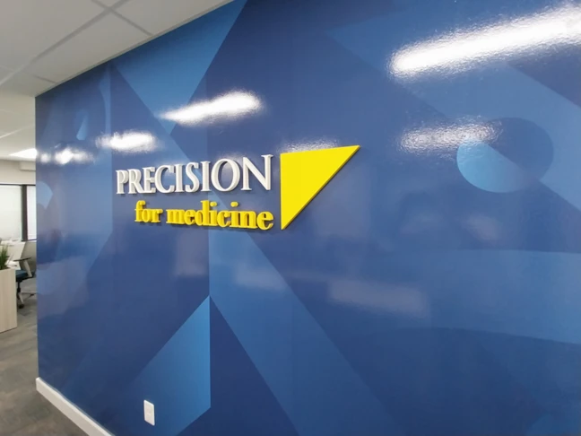 Dimensional Logo & Vinyl Wall Wrap for Precision for Medicine