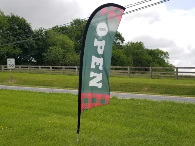 Custom Open Feather Banner
