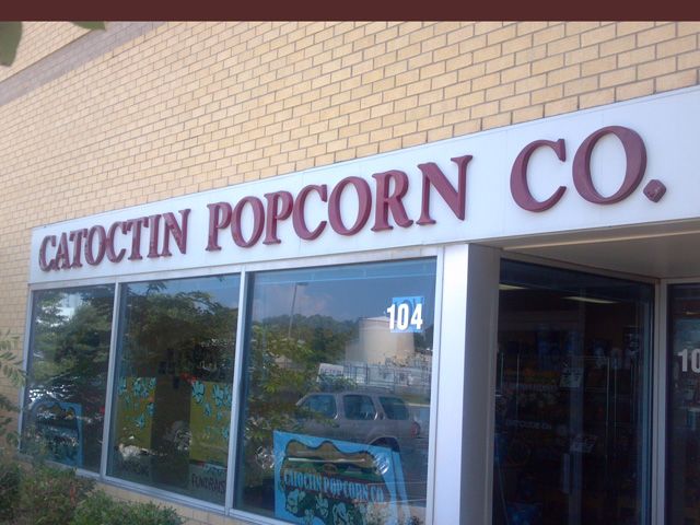 Formed Plastic Letters for Catoctin Popcorn
