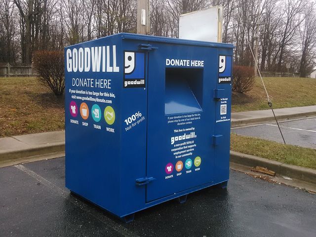 Vinyl Graphics for Goodwill Donation Bins