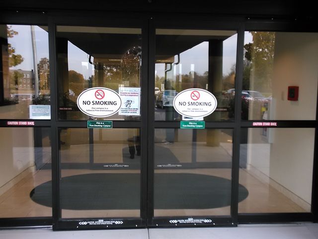 No Smoking Door Graphics