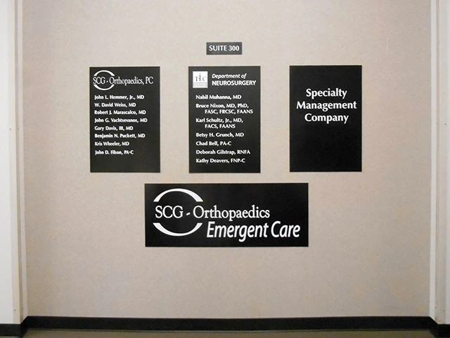 Indoor Plastic Signs