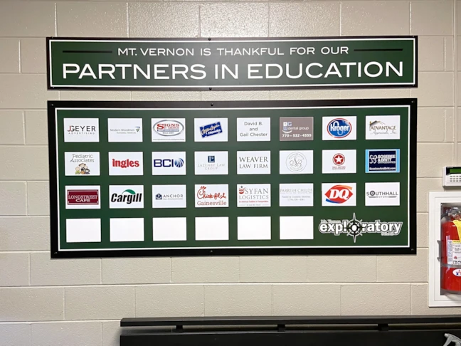 Partners in Education sign