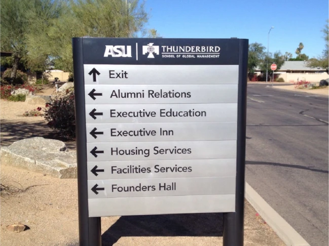 Powder Coated Monument Panels w/ Cast and Reflective Cut Vinyl Graphics
